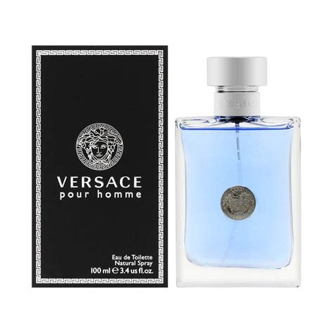 versace pour hommem|Versace Pour Homme Eau De Toilette Natural Spray, 3.4 Fl Oz.